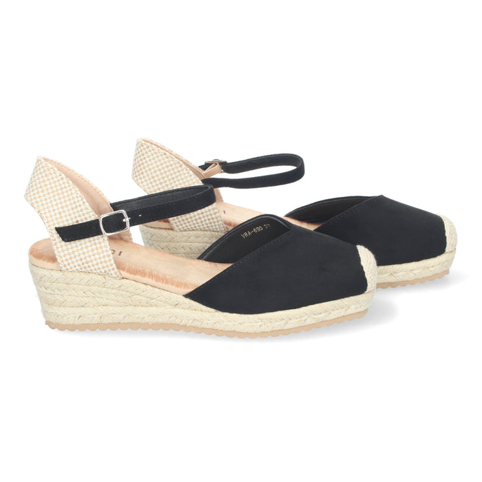 Casi Wedge Sandal - Black