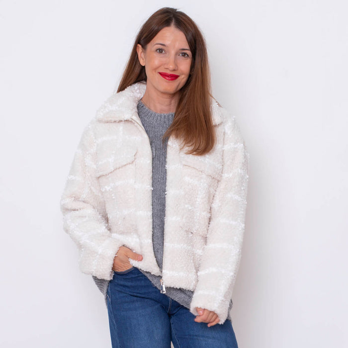 Chaqueta Chanel Rizada - Blanco