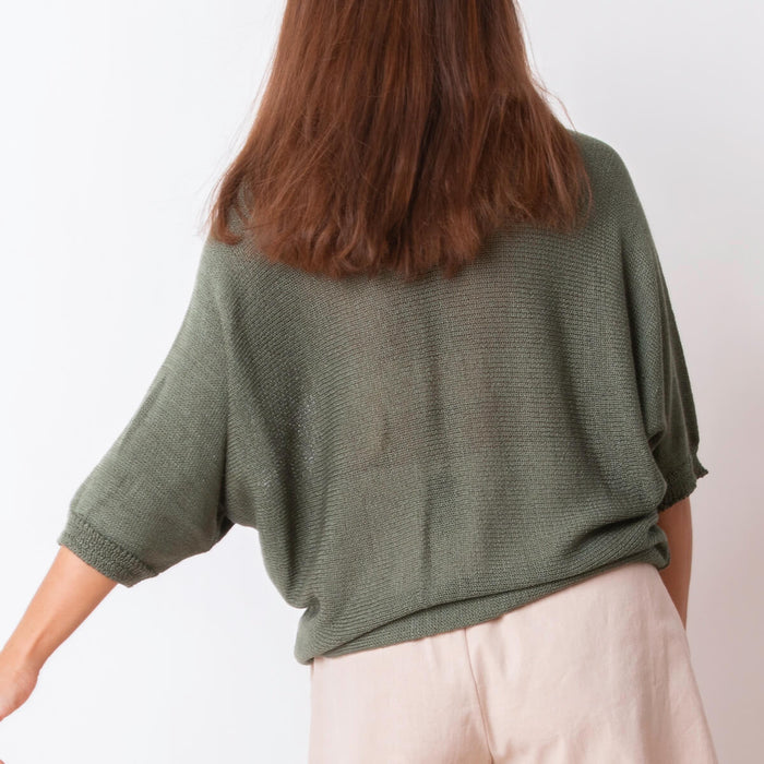 Nitza summer knit sweater - Green