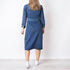 Denim Midi Dress - Blue