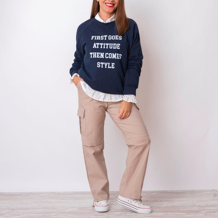 Sweat-shirt Style - Marine