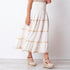 Ethnic Skirt Golden Thread - White