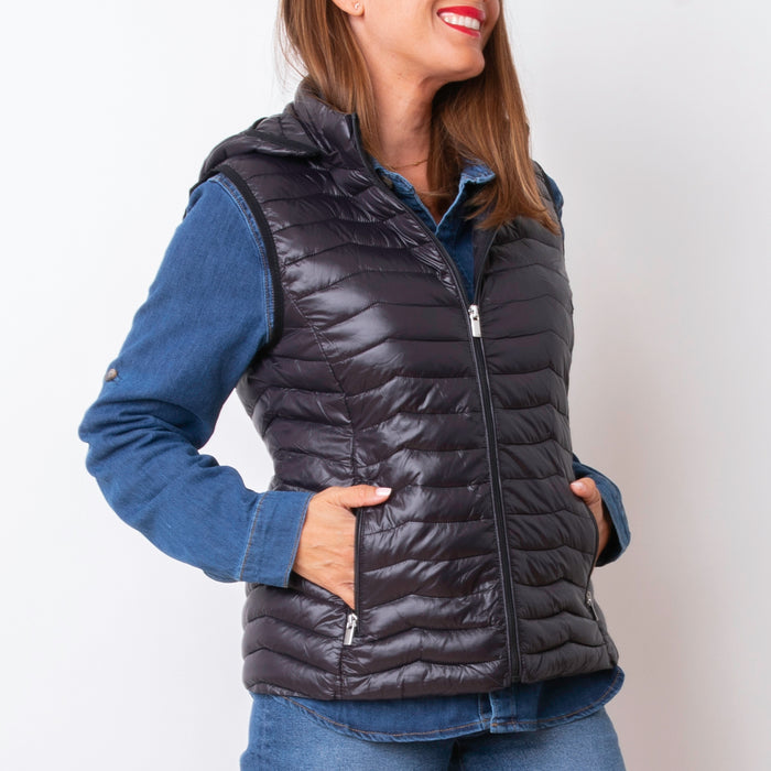 Gilet imbottito Linea - Nero