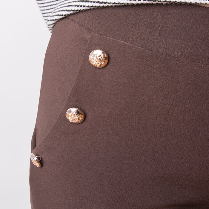 Pantaloni in peluche Aure - Marrone