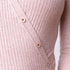 Asymmetric Button Sweater - Beige