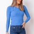 Button Neck Sweater - Blue