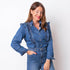 Camisa Ef. Denim Pedrería - Azul