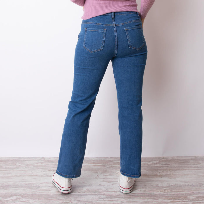 Triple Button Jeans - Blue