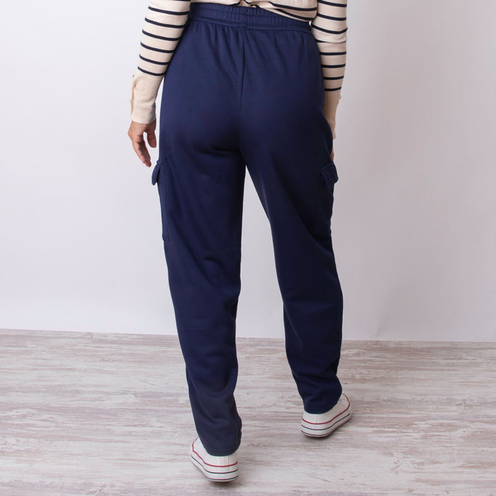 Pantalon cargo en polaire - Marine