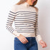 Striped Neck Sweater - Raw