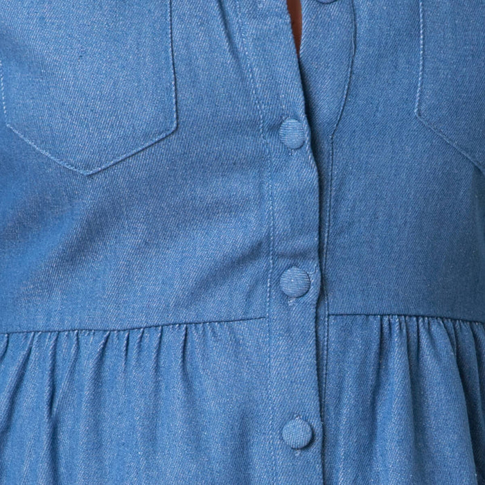 Denim Dress - Blue