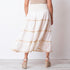 Ethnic Skirt Golden Thread - White