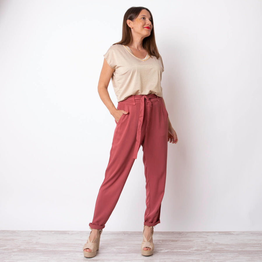 Garment Dye Pants - Pink