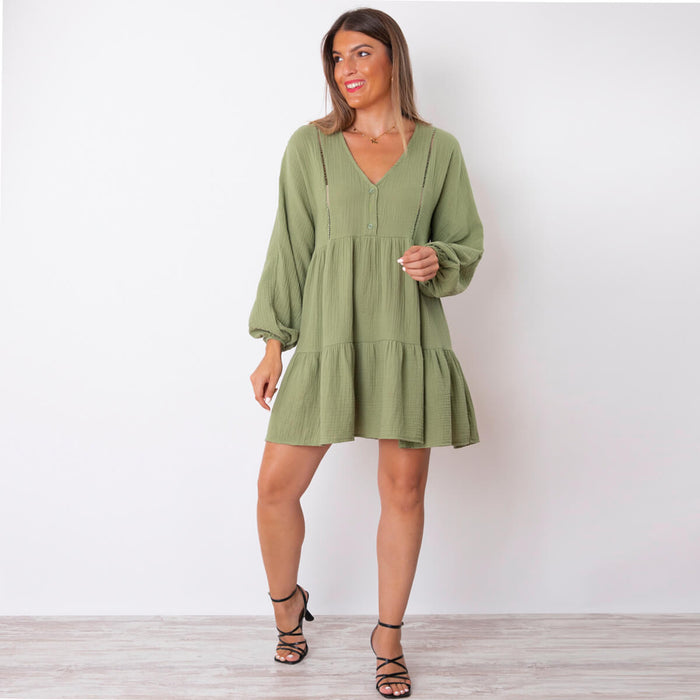 Dress Lamet - Green