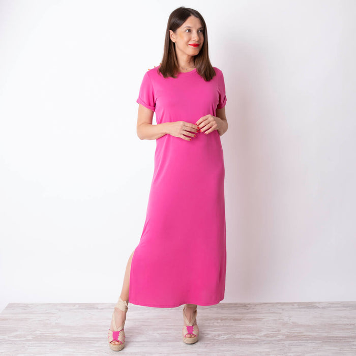 Rucu-Kleid – Fuchsia