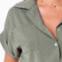 Camicia con strass dettagliati - Militare