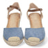 Sandalo con zeppa Hilia - Blu
