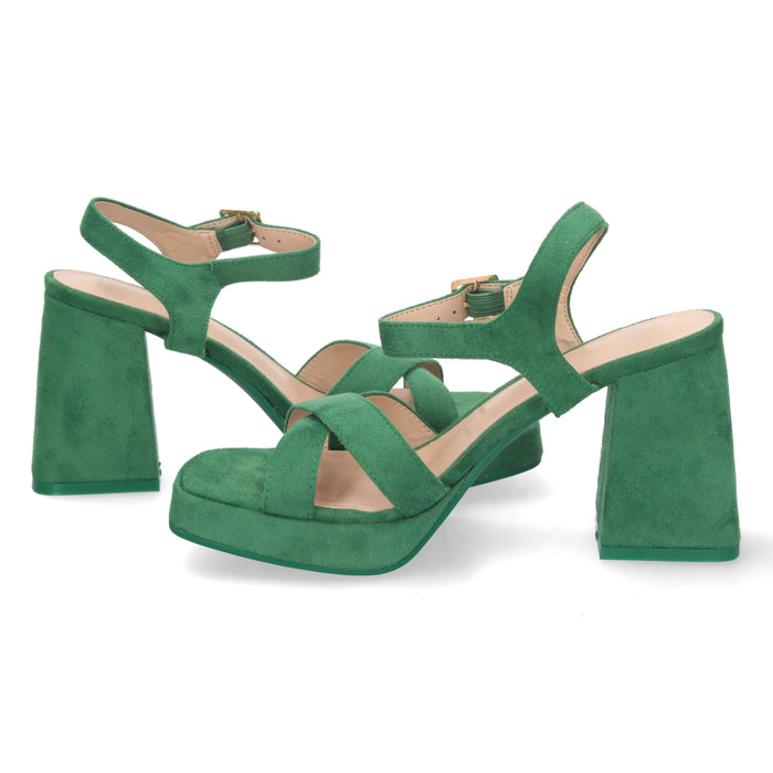 Sandalo con tacco Antara - Verde