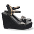 Sandal Wedge Porel - Black