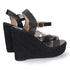 Sandal Wedge Porel - Black