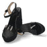 Sandal Wedge Porel - Black