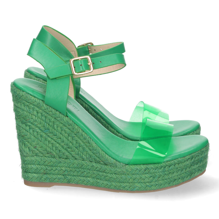 Sandal Wedge Porel - Green