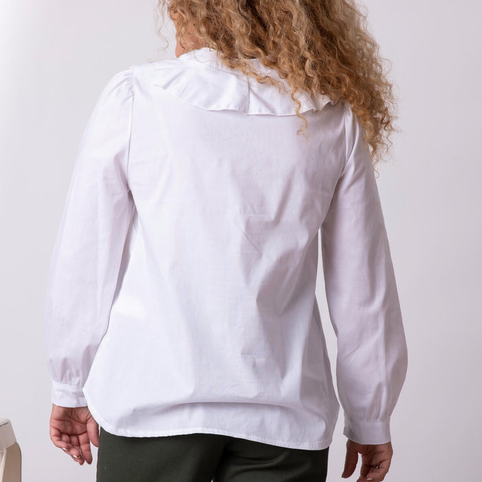 Chemise obale - Blanco