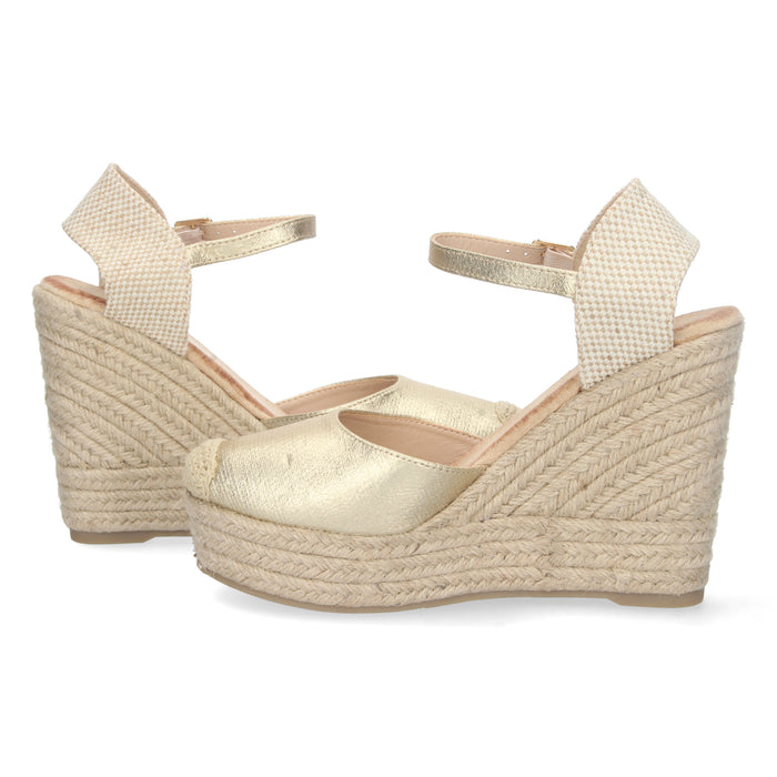 Sandal Wedge Veina - Gold