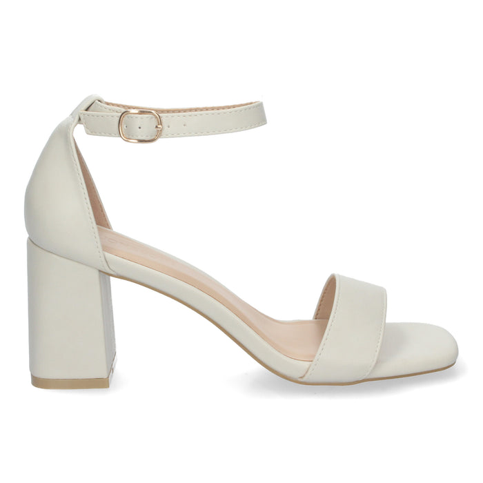 Mili Heel Sandal - White