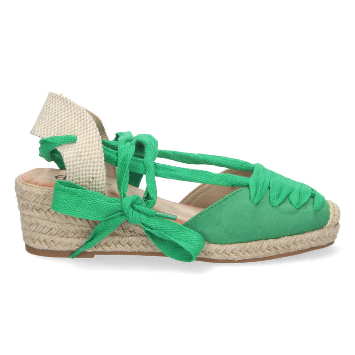 Sandalo con zeppa Masclet - Verde