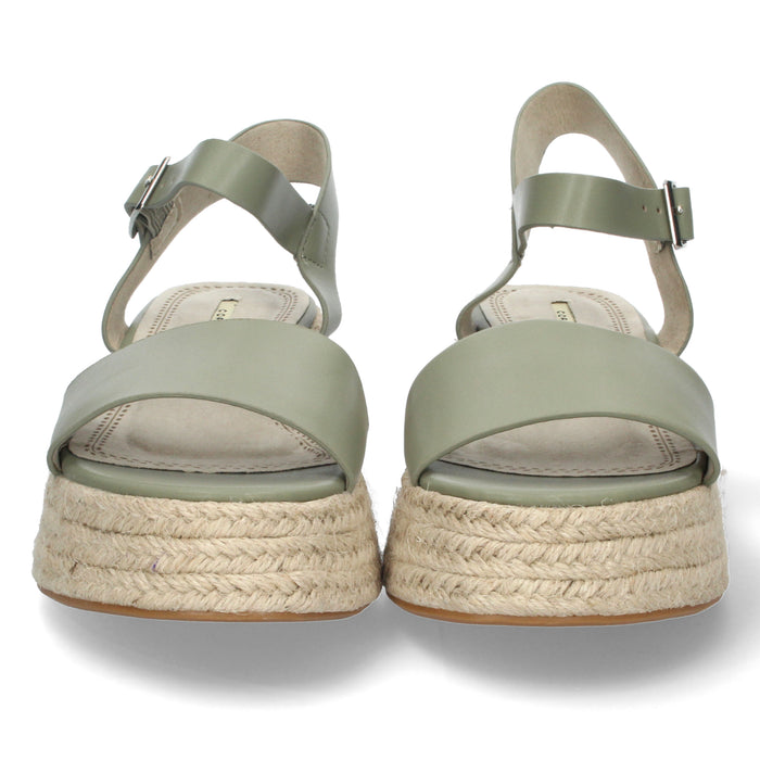 Sandalo con zeppa Sama - Verde