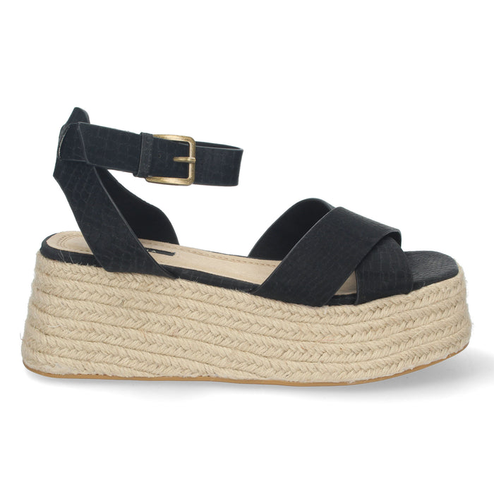 Sandal Wedge Ros - Black