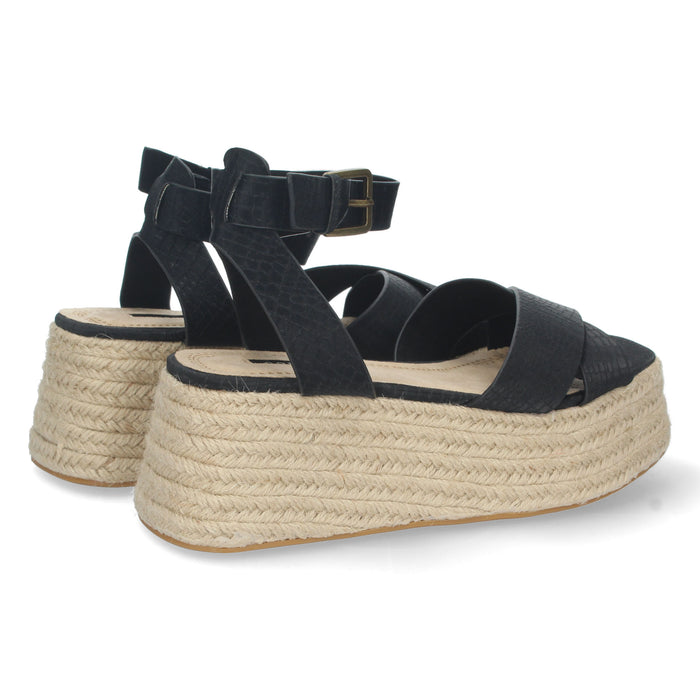 Sandal Wedge Ros - Black