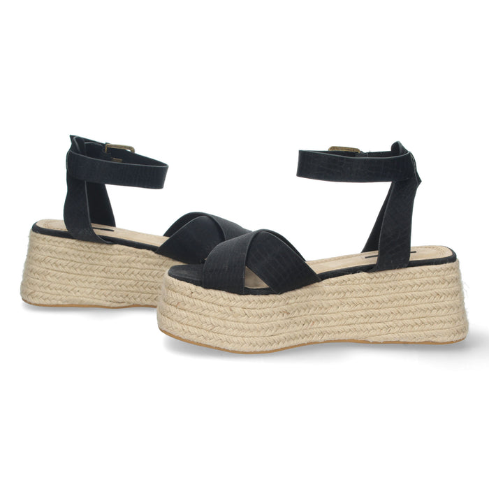 Sandal Wedge Ros - Black