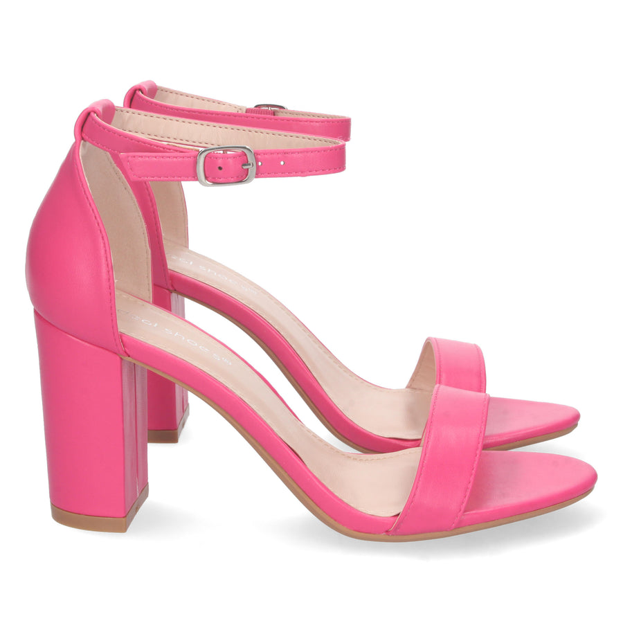 Sandal Heel Mavi - Fuchsia