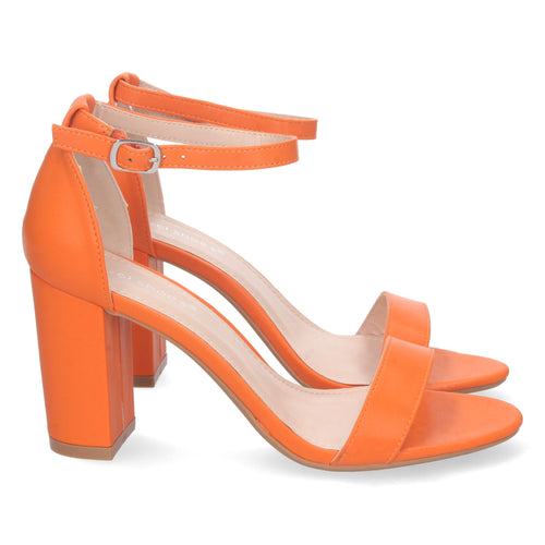 Sandalo con tacco Mavi - Arancione