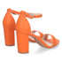 Sandalo con tacco Mavi - Arancione