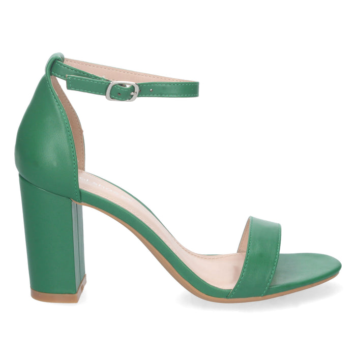 Sandalo con tacco Mavi - Verde