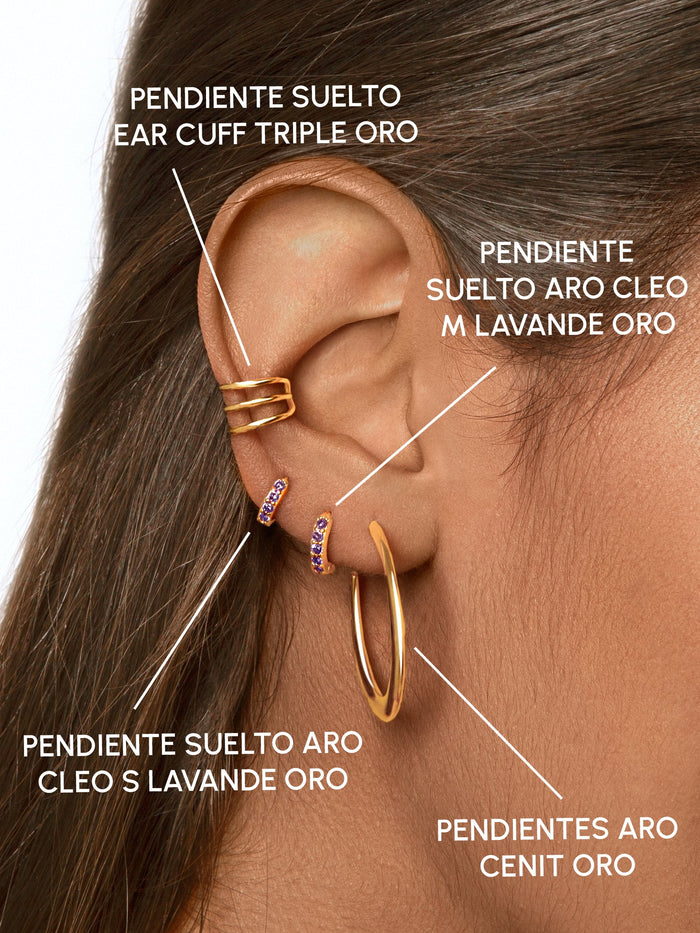 Cenit Gold Hoop Earrings