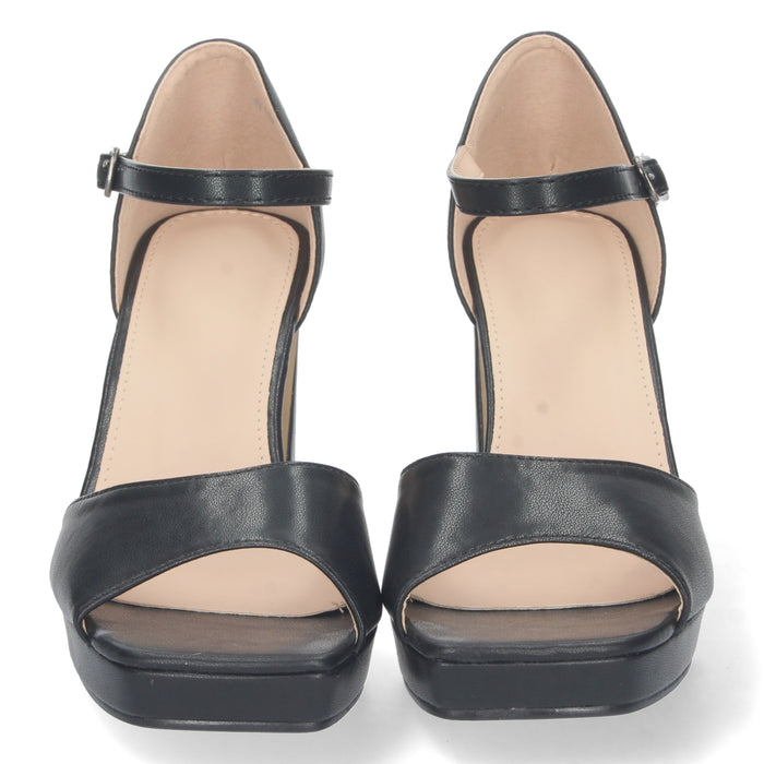 Sandale „Mayi“ mit Absatz – Schwarz
