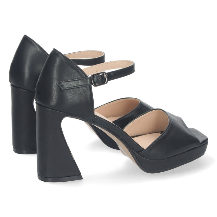 Mayi Heeled Sandal - Black