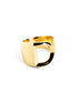 Ring Customized Letter Signet Gold plating - D