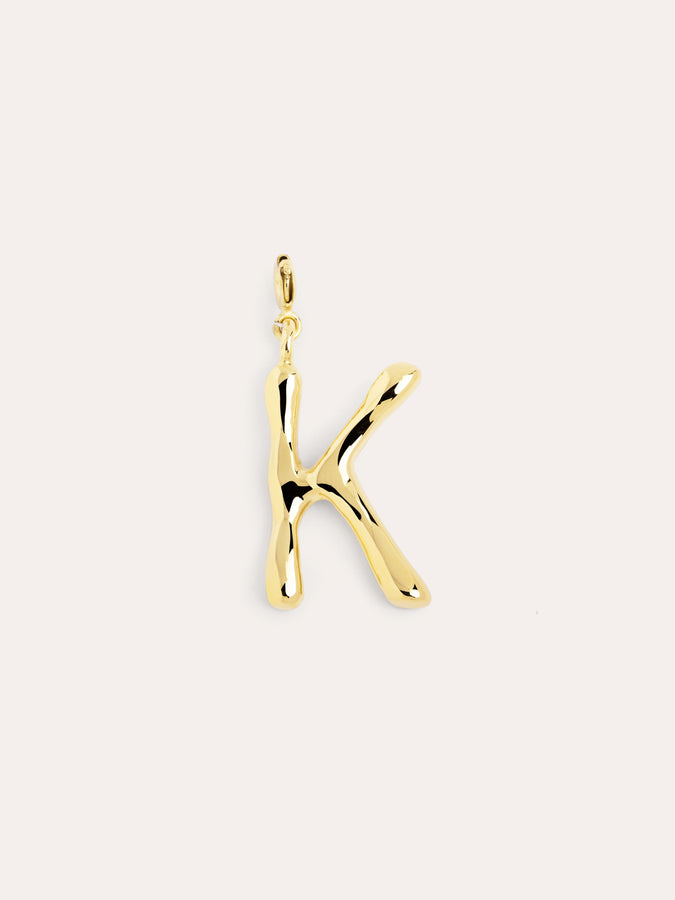Charm Letter XL Gold plating - K