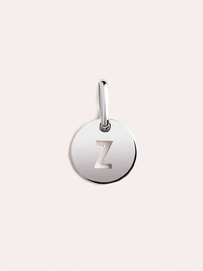 Mini Medallion Letter Silver - Z