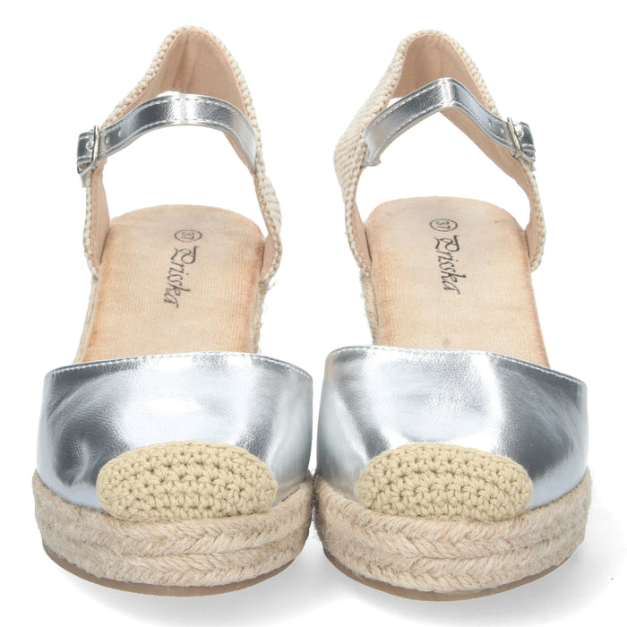 Sandal Wedge Cabo - Silver