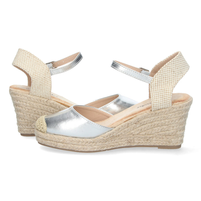 Sandal Wedge Cabo - Silver