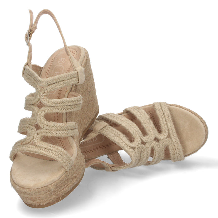 Sandal Wedge Buya - Beige