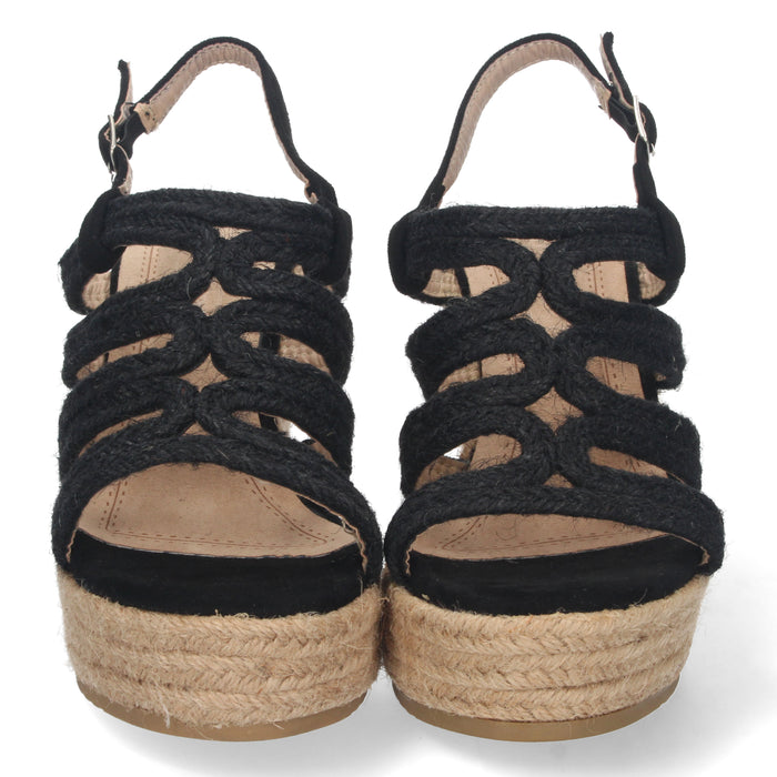 Sandal Wedge Buya - Black