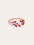 Ring Bougainvillea Raspberry - Gold plating Pink