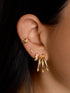Earrings Aro Triple - Gold plating